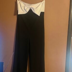 Elegant Black and White Jumpsuit